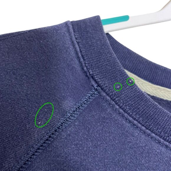 Yale Sweatshirt Womens M Blue Bulldogs Cropped Boxy Long Sleeve University NCAA - Picture 7 of 9